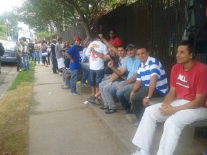 Funcionários da Wintech em greve